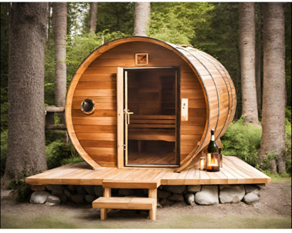 Finus Outdoor Traditional Barrel Sauna